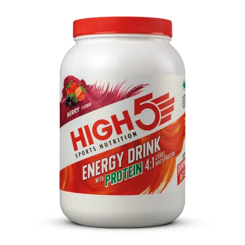 HIGH5 Energy Drink Protein 4:1 Bær 1.6kg, Pulver - med Protein