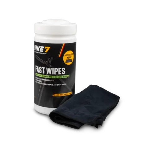 Bike7 Fast Wipes Rensekluter 70stk, 19x22cm, ink microfiberklut