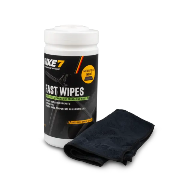 Bike7 Fast Wipes Rensekluter 70stk, 19x22cm, ink microfiberklut 