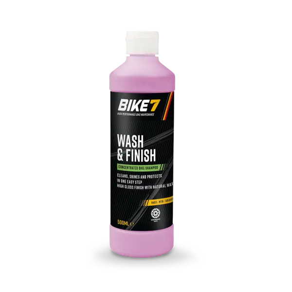 Bike7 Wash & Finish Sykkelvask 500ml Til hele sykkelen, 1:10 blanding 