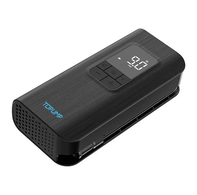 Topump A12 Elektrisk Pumpe LED-Display, 150psi, 410g, 2x2000mAh 