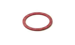 Race Face X-type Gummipakning Spacer Ø24mmx1mm, Stål/Gummi, Rød,