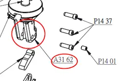 KS Zeta Actuator Assembly 30.9/31.6mm,
