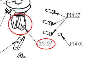 KS Zeta Actuator Assembly 30.9/31.6mm,
