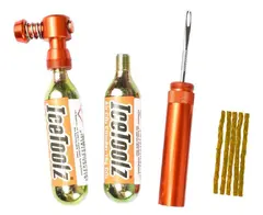 Ice Toolz Tubeless &amp; CO2 Inflator Kit Verktøy med plugger, regulator, patroner