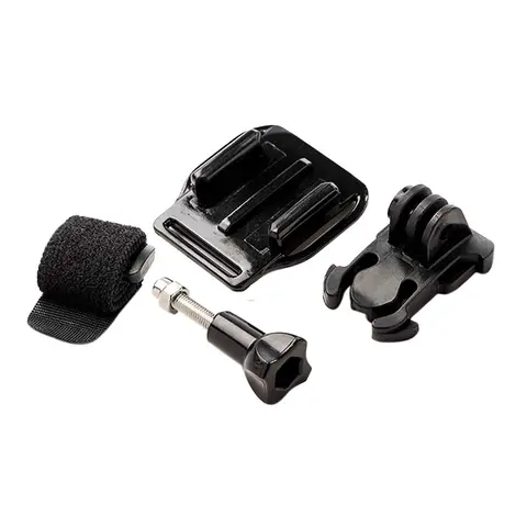 Gloworm Universal Hjelmfeste Go-Pro Clips, m/strop