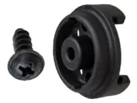 AGU KlickFix Plastkrok Rotational hook with screw, sort 