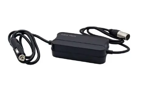 E-Bike Vision PowerPack 12V Lader 12VDC - 7.5A sigarettenner i bil, 4-pin