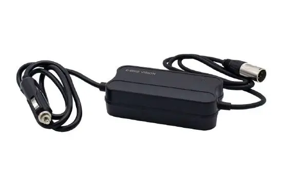 E-Bike Vision PowerPack 12V Lader 12VDC - 7.5A sigarettenner i bil, 4-pin 