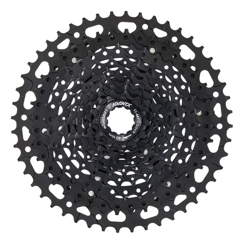 Microshift Advent X / Sword 10-d Kassett 11-48, 424gr, Alu/Stål, Sort, Shimano
