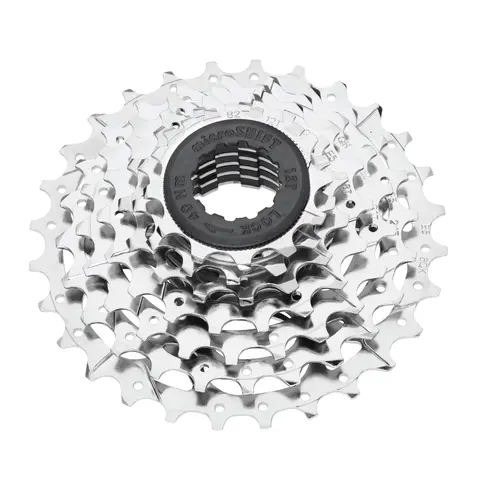 Microshift Mezzo 7-delt Kassett 12-28T, 261gr, Nikkel belagt, Shimano