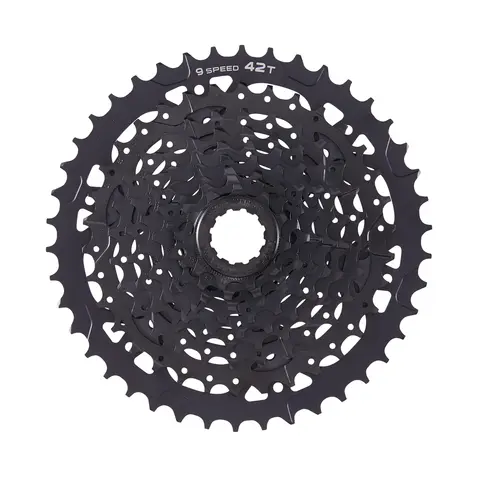 Microshift Advent 9-delt Kassett 11-42, 440gr, Alu/Stål, Sort, Shimano