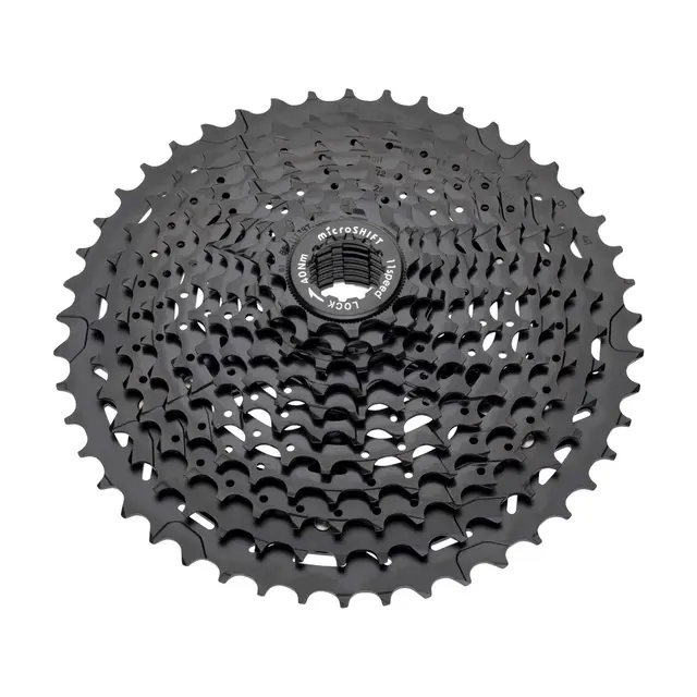 Microshift XLE 11-delt Kassett 11-46T, 686gr, Alu/Stål, Sort, Shimano 