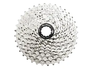 SunRace M969 9-Delt Kassett 11-34T, 358gr, Grå, Shimano kompatibel