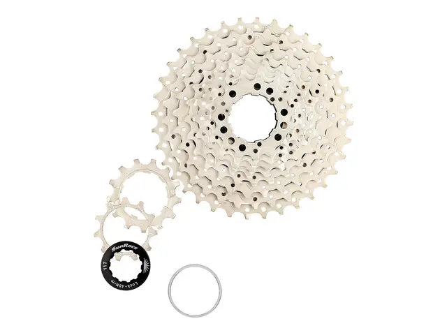 SunRace MS1 10-Delt Kassett 11-36T, 395gr, Sølv, Shimano kompat 