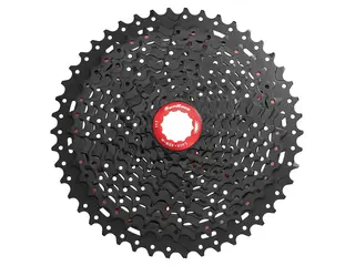 SunRace MX8 11-Delt Kassett 11-46T, 465gr, Sort, Shimano kompatibel