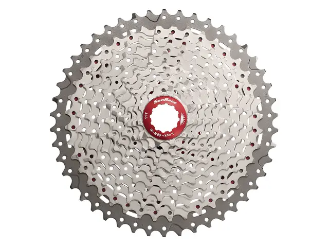 SunRace MX8 11-Delt Kassett 11-46T, 465gr, Metallic, Shimano kompati 