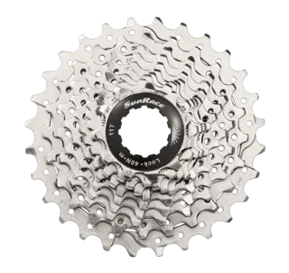Sunrace RS1 10-Delt HG Kassett 11-28T, 267g, Sølv, Shimano HG