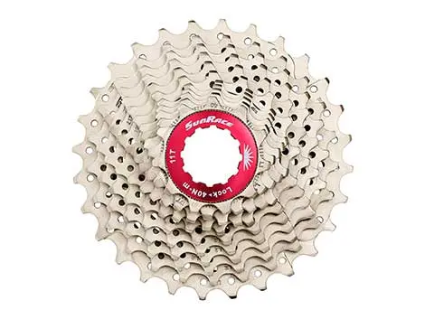 Sunrace RX1 11-Delt HG Kassett 11-36T, 360g, Sølv, Shimano HG 