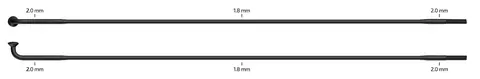 Sapim Race Sorte Eiker J-bend, 2.0/1.8/2.0, 100 pk