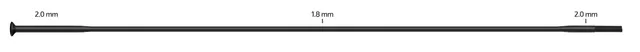 Sapim Race SP Sorte Eiker Straight Pull, 2.0/1.8/2.0, 100 pk 