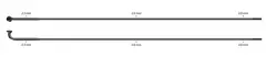 Sapim Strong Sorte Eiker 310mm J-bend, 2.3/2.0, 500 pk