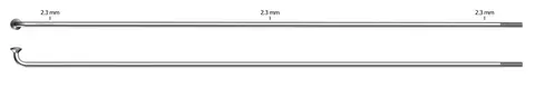 Sapim Leader 2.34 Sølv Eiker J-bend, 2.34, 100 pk