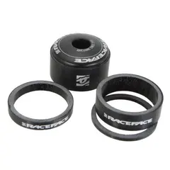 Race Face Carbon Spacersett Carbon, 2.5,10 og 15mm foringer + Topcap