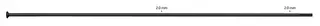 Sapim Leader 2.0 SP Sorte Eiker 180mm Straight Pull, 2.0, 100 pk