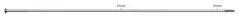 Sapim Leader 2.0 SP Sølv Eiker Straight Pull, 2.0, 100 pk