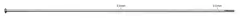 Sapim Leader Sølv Eiker 310mm Straight Pull, 2.34, 100 pk