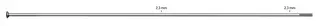 Sapim Leader Sølv Eiker 164mm Straight Pull, 2.34, 100 pk