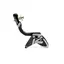 K-Edge Road 1x Elevated Race Kjedefører Sort, 40-52T, braze-on,  45gr