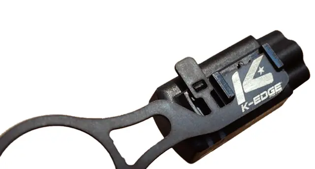 K-Edge Di2 Junction Box Holder Sort, 1 1/8x0.9mm, rustfritt stål, 6.6gr 