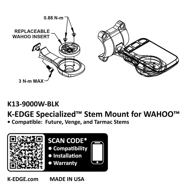 K-Edge Wahoo Future Computerfeste Sort, Specialized Future feste 