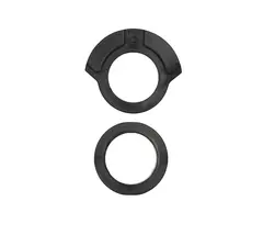Kids Ride Shotgun Pro Styrelager Foring Sort, 1 1/8" x 10mm, inkl. kabelskiller