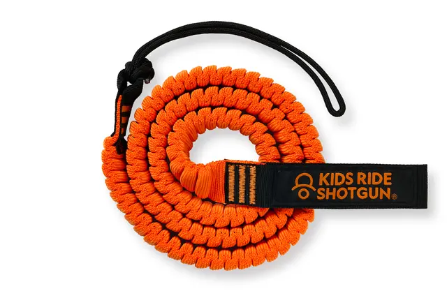 Kids Ride Shotgun MTB Tow Rope Oransje/sort, for tauing av barn/voksne 