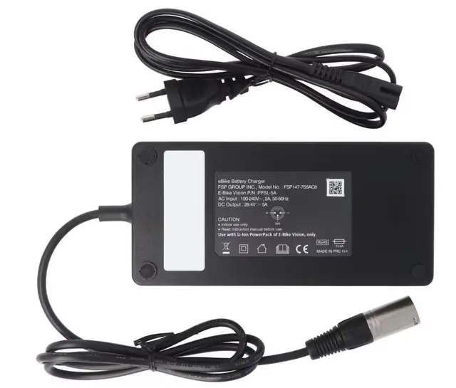 E-Bike Vision Powerpack 5A Hurtig-Lader 26V, 5A, 3-pin Panasonic 