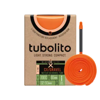 Tubolito X-Tubo Presta Gravel 28" Slange 32/50-622mm,TPU,sort 60mm ventil,131g