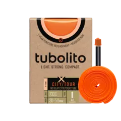 Tubolito X-Tubo Bil City/Tour 28" Slange 30/50-622mm,TPU,sort 40mm ventil,182g