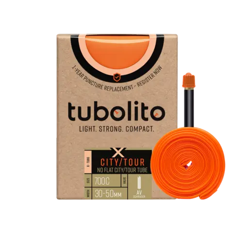 Tubolito X-Tubo Bil City/Tour 28" Slange 30/50-622mm,TPU,sort 40mm ventil,182g