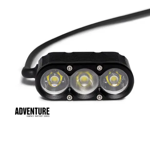 Gloworm XS Adventure Frontlykt 2800 L, remote, OLED 5000mAh, 311g