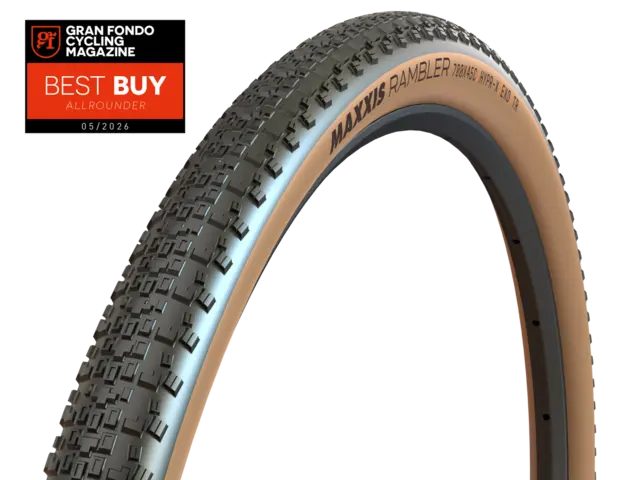 Maxxis Rambler 28"Gravel HYPR-X TR Dekk 40/50-622, EXO, E25, 120TPI, Tanwall 