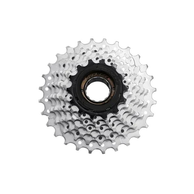 SunRace M2A 6-Delt Frikrans / Skrukrans 14-28T, Grå, Stål, 458g 