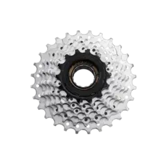 Sunrace MFM2A 7-Delt  Frikrans 14-28T,  Sølv/sort, stål, 507gr
