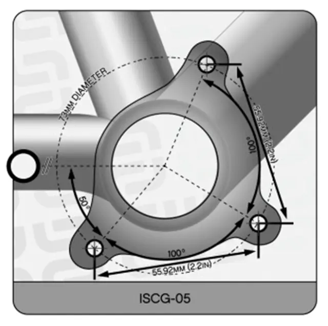 MRP BSA til ISCG-05 Adapter Sort, alu, BSA/ISCG-05 