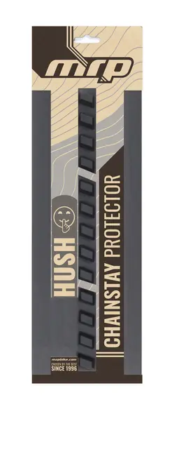 MRP Hush Guard Kjedestagbeskytter Sort, TPE, 335x130mm, selvklebende, 78gr 
