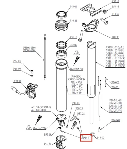 KS Lever/Actuator Pivot Pin Stål