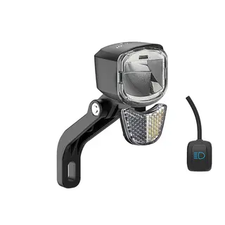 Litemove RX-E90 Frontlykt m/Refleks 400/200Lume, univ. gaffelfeste, m/bryter