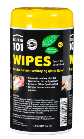 101 Wipes Rensekluter 50stk, 13x21cm